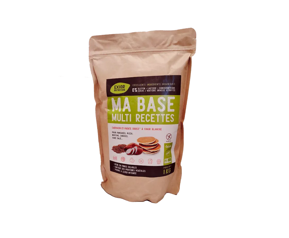 Exior Nutrition: base multi recettes sarrasin & patate douce bio 500gr.